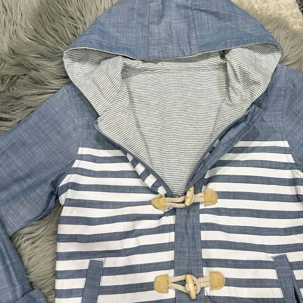 Andy & Evan Blue Reversible Toggle Parka Jacket‎ Size 6t Unisex ($74)